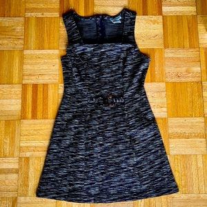 Vintage A-line brown mini dress.